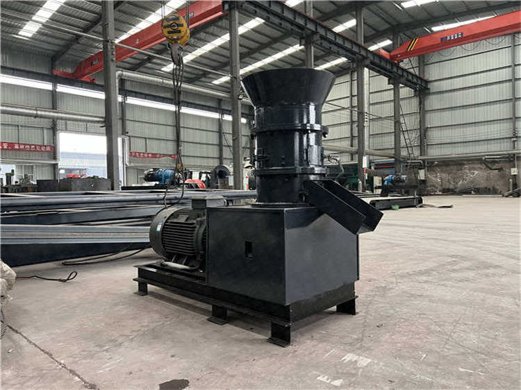 有机肥颗粒出料无需干燥平模挤压造粒机