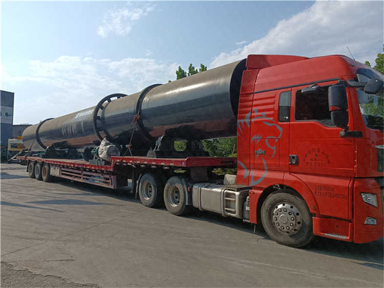 新疆客户1.5*15米滚筒烘干机处理有机肥大型干燥设备 