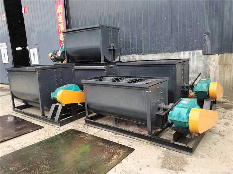 腐殖酸有机肥生产加工设备，小型肥料卧式搅拌机