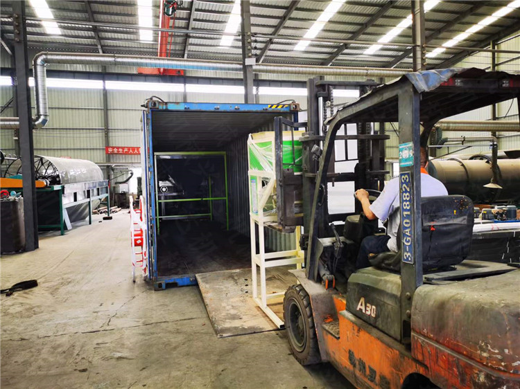 有机粉状肥生产线发往非洲乌干达客户现场