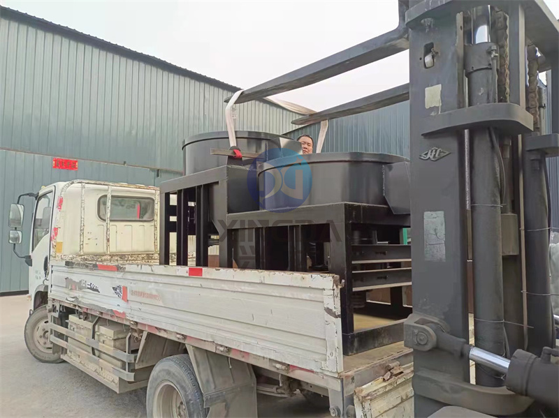 为临汾客户打造的双级抛圆机正在装车