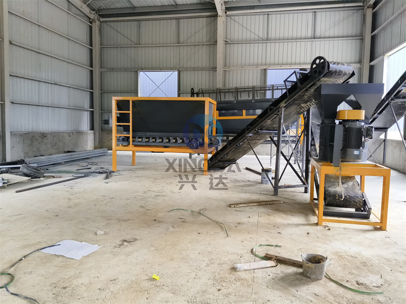 空机运行年产5000吨有机肥生产线设备