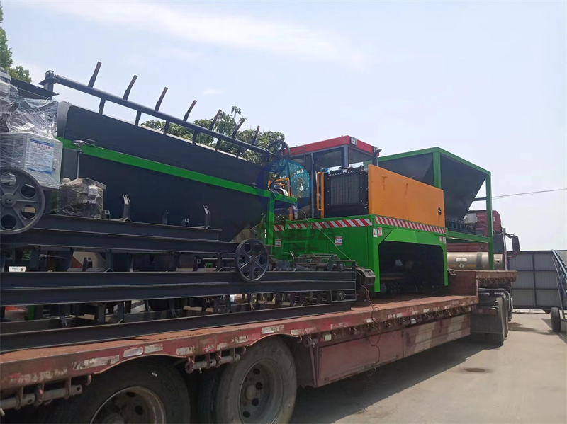 粉状有机肥生产线设备发货现场