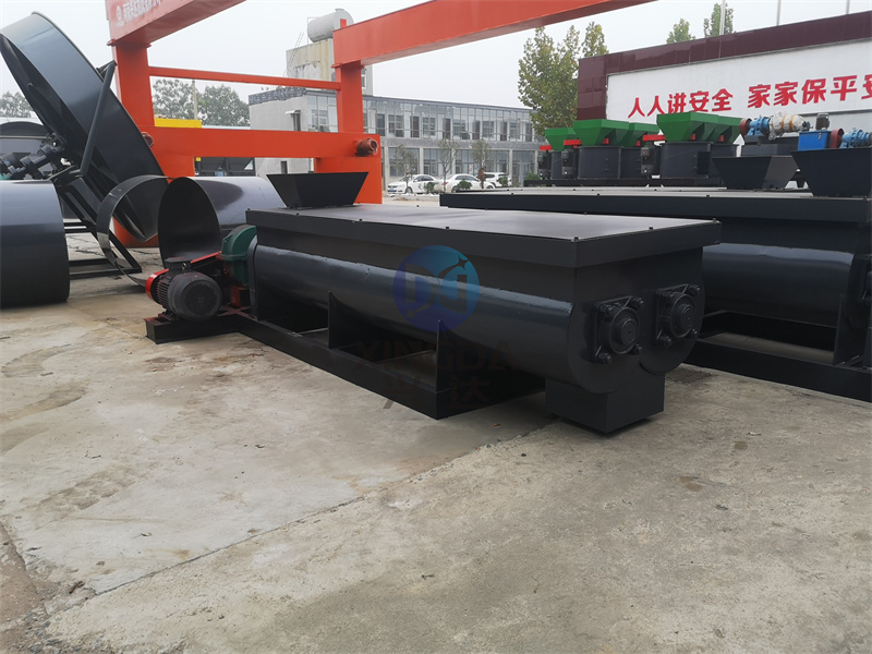 出口有机肥设备双轴搅拌机的的运行搅拌原理