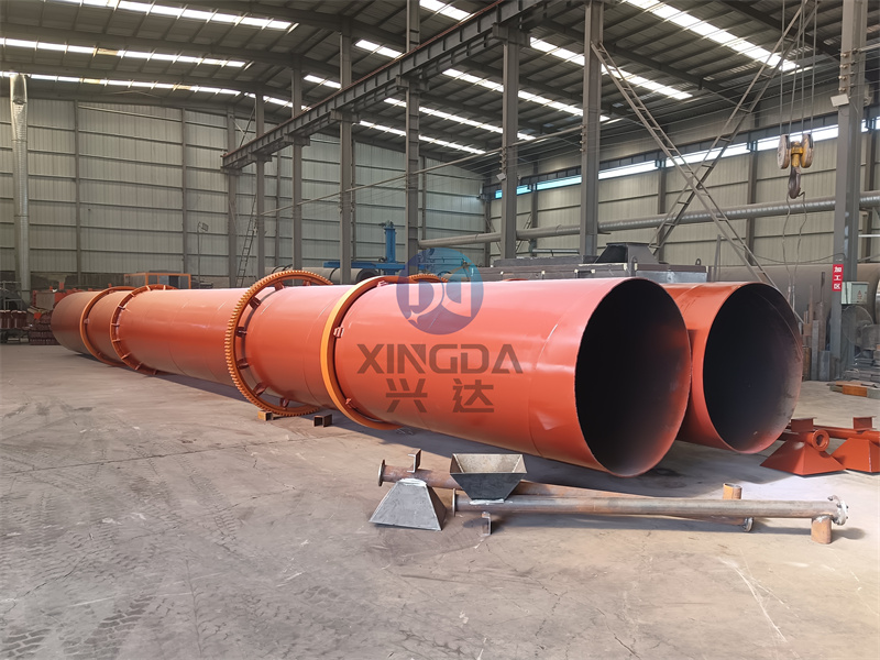 直径2米的有机肥回转式烘干设备的如何进行安装的