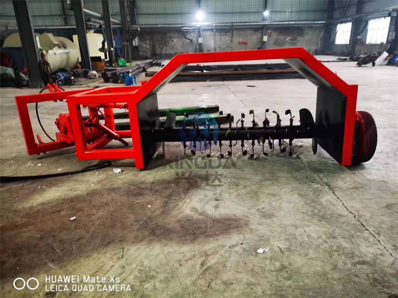 为拉萨客户打造的有机肥牵引式翻抛机的结构优势