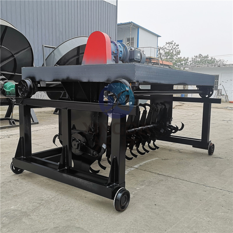 4米宽液压槽式链板翻堆机在停机前是如何操作的？