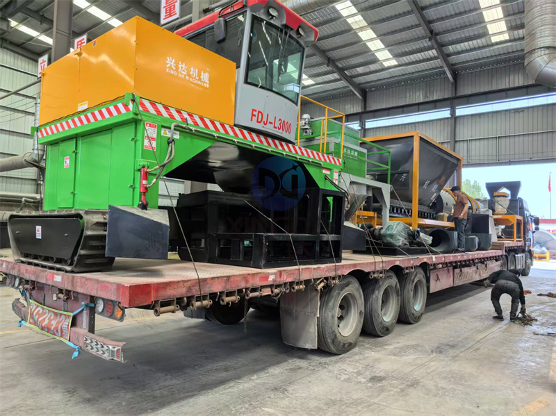 第一车：年产5万吨颗粒有机肥生产线已完成装车准备发往长春