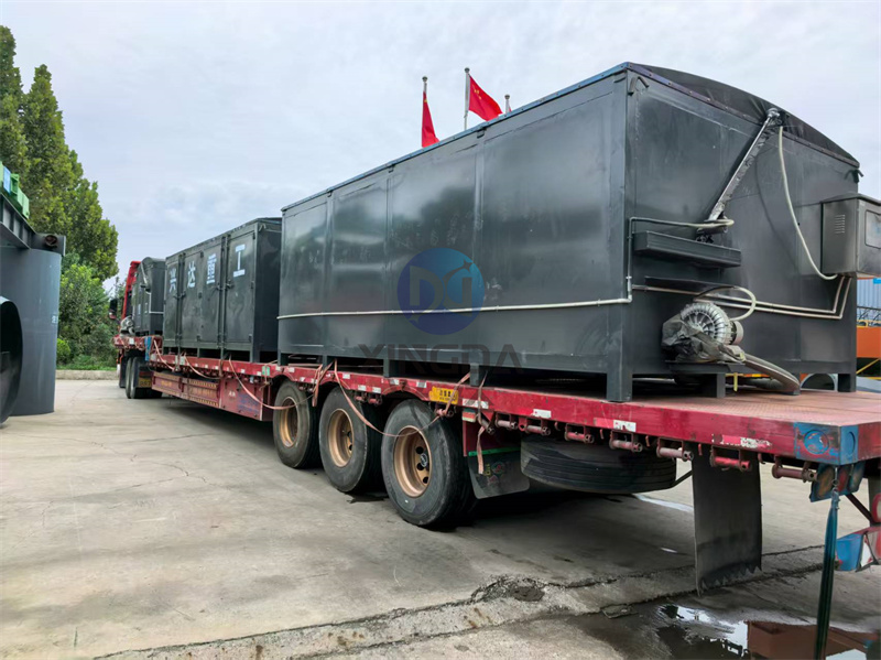 第一车：准备发往库尔勒的年产3万吨有机肥生产线设备启航出货