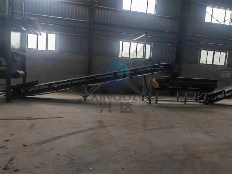 粉剂有机肥生产线设备安装现场