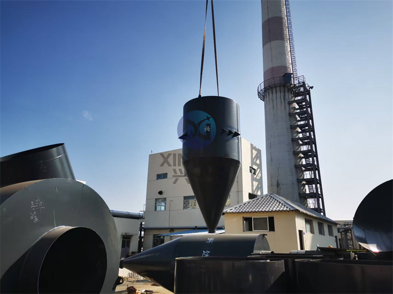 滚筒式有机肥烘干机安装现场