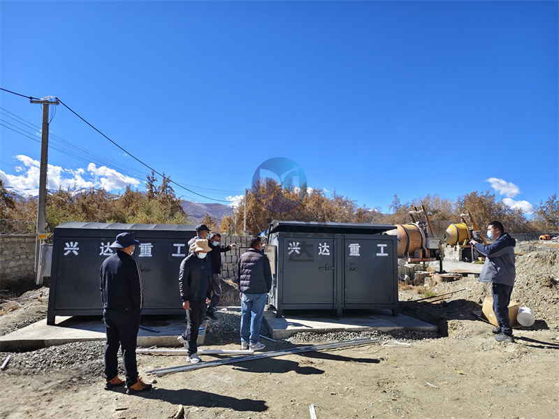 年产1万吨粉状有机肥生产线安装现场