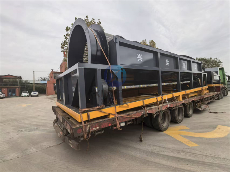 无轴滚筒式筛分机发货现场