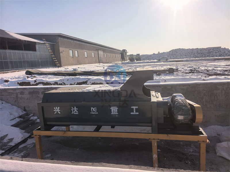 蘑菇渣有机肥生产线发货现场