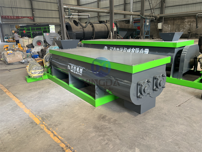 为邯郸客户打造的有机肥双轴搅拌机的搅拌特点