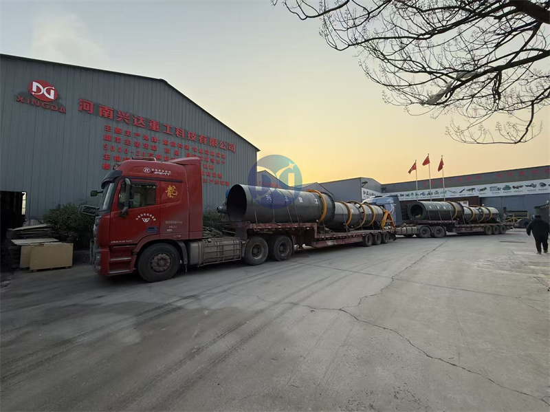 猪粪有机肥生产线发货现场