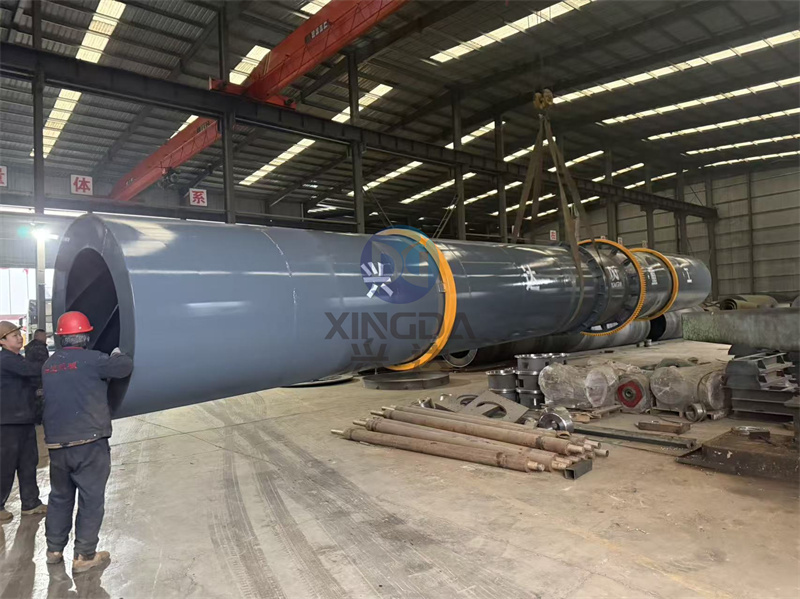 有机肥滚筒式烘干设备发货现场