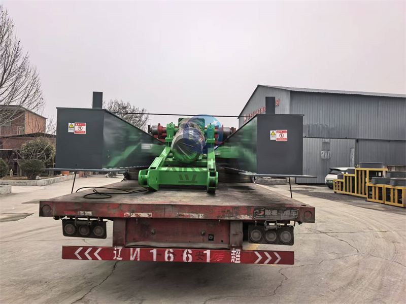 启航湘西：18米有机肥轮盘式翻抛机已完成装车马上出发