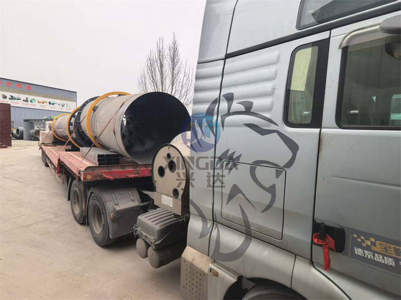 第二车开往马来西亚的喷浆系统有机肥生产线设备准备出厂