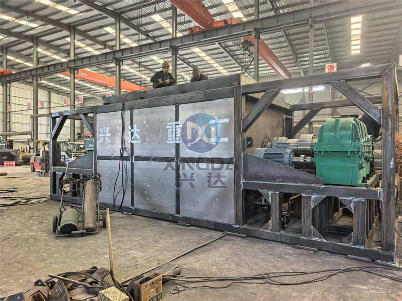 有机肥卧式发酵罐生产加工现场